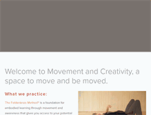 Tablet Screenshot of movementandcreativity.com